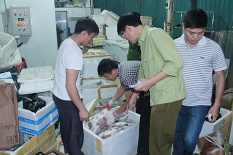 Tháng 1/2016, Đội 6, Phòng Cảnh sát phòng chống tội phạm về môi trường, Công an TP Hà Nội phối hợp với Đội quản lý thị trường (QLTT) số 1 (Chi cục QLTT Hà Nội) tiến hành kiểm tra kho hàng thực phẩm đông lạnh tại bãi An Hương, địa chỉ ngõ 219 Trung Kín, Cầu Giấy, Hà Nội và phát hiệt hàng loạt mặt hàng bốc mùi hôi thối.