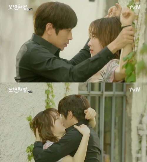 Nụ hôn mãnh liệt của cặp đôi nhân vật chính khác hẳn với những bộ phim Hàn khác.