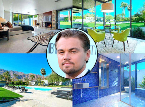  Biệt thự triệu đô của Leonardo DiCaprio: Biệt thự của Leonardo DiCaprio có giá 5,2 triệu USD (gần 110 tỷ đồng) được thiết kế tiện nghi, sang trọng ở gần sa mạc và tách biệt với khu dân cư.