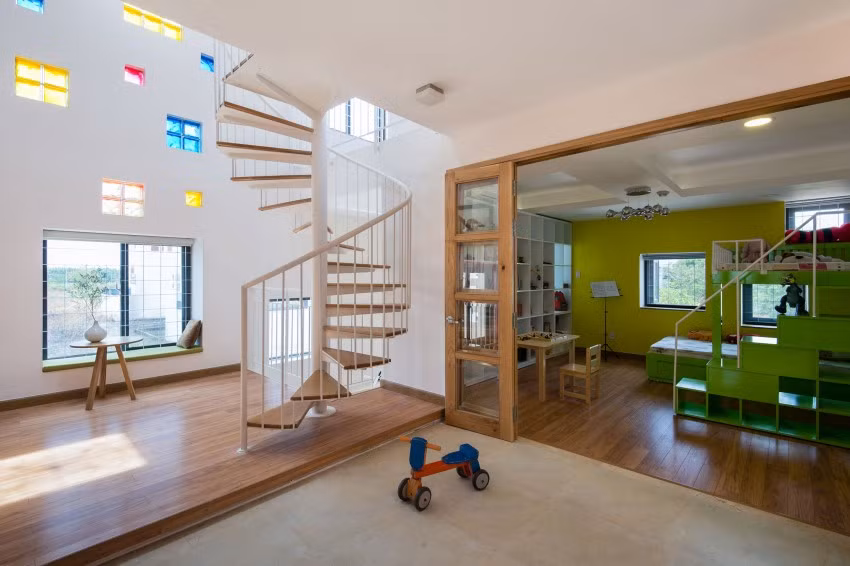 Tần hai là không gian cho trẻ nhỏ.