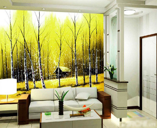 Ngoài ra, chúng ta có thể thay những bức tranh dán tường chủ đề mùa thu để giúp căn phòng thêm ấm cúng hơn.