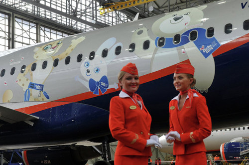 Vào năm 2009, Areoflot trở thành hãng hàng không chính thức của Thế vận hội Sochi, do đó, các máy bay của hãng đều xuất hiện với những biểu tượng và linh vật của kỳ Olympic này.