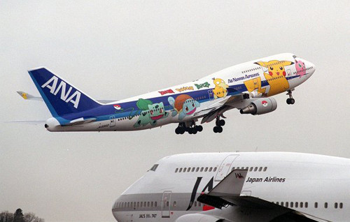 Với những ai mê bộ phim hoạt hình Pokemon, chiếc máy bay của All Nippon Airways - Nhật Bản là không thể ấn tượng hơn.
