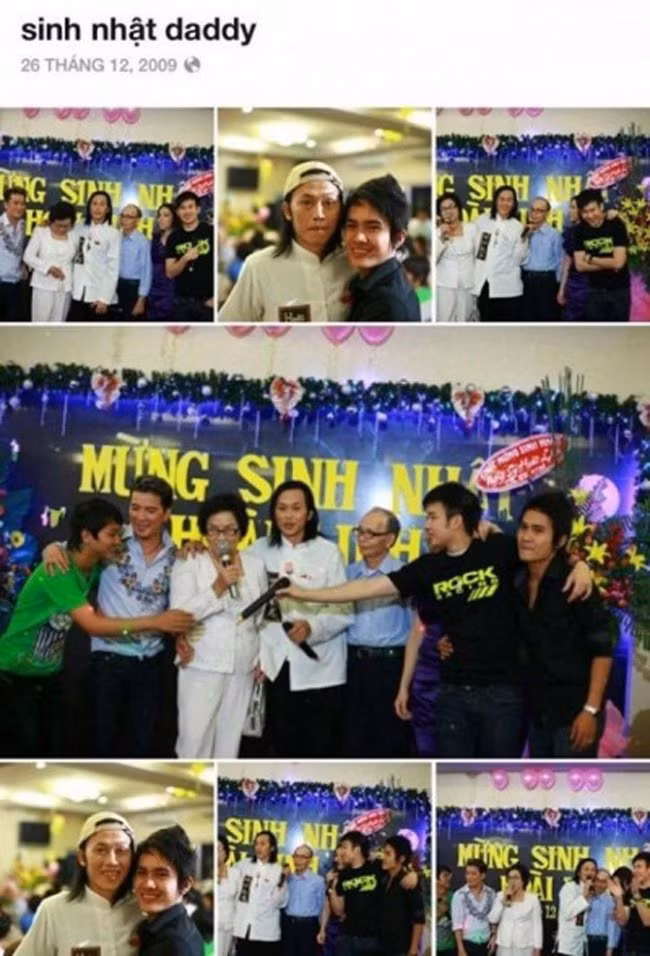 Thành Vinh đăng nhiều bức ảnh chụp cùng Hoài Linh trong ngày sinh nhật danh hài.