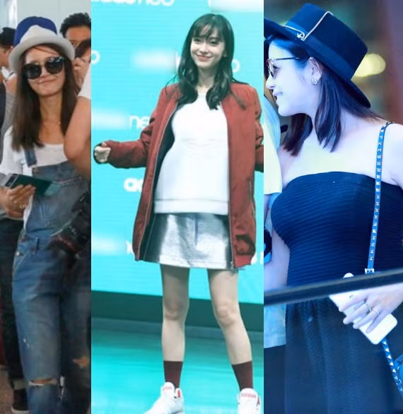 Ở thời điểm hiện tại, Trần Nghiên Hy đang mang bầu 6 tháng còn Lâm Tâm Như ở tháng thứ 4 của thai kỳ còn Angelababy mới có tin vui 3 tháng. Trong số ba người đẹp, Angelababy là người kết hôn đầu tiên (10/2015) nhưng đến thời điểm tháng 9/2016 những nguồn tin thân cận mới tiết lộ nữ diễn viên đang mang bầu tháng thứ 3.