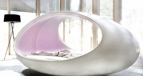 Với chiếc giường thiết kế lạ này, bạn sẽ yên tâm say giấc nồng.