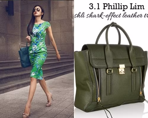 Nữ diễn viên Bỗng dưng muốn khóc diện chiếc túi Phillip Lim có giá khoảng 20 triệu đồng.