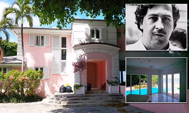 Tên tội phạm khét tiếng Escobar bị lực lượng an ninh Medellin, Colombia giết chết ngày 2/12/1993 đã mua ngôi biệt thự triệu đô này năm 1980 nhưng sau đó bất động sản này đã bị các nhà chức trách Hoa Kỳ tịch biên năm 1987.