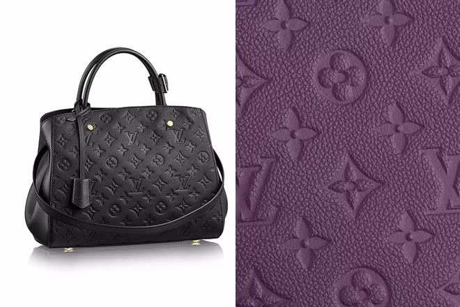 Da bê dập họa tiết: Loại chất liệu này có tên Empreinte, ra mắt và tạo nên cơn sốt trong làng thời trang từ năm 2010. Loại vải này được làm từ những tấm da bê có chất lượng tốt nhất nên có độ bền cao, có thể dùng qua nhiều năm mà không sợ cũ đi.