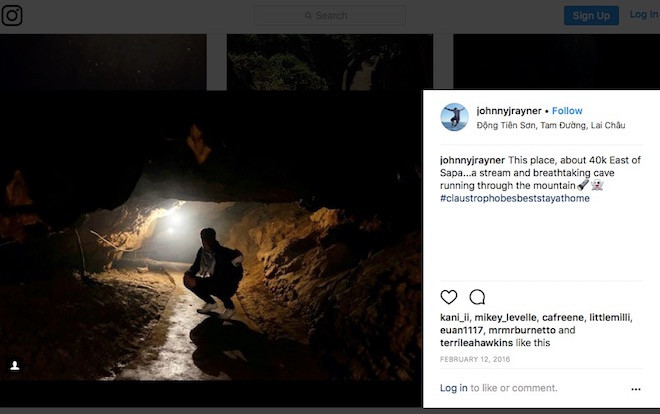 Động Tiên Sơn. (Ảnh chụp màn hình Instagram)