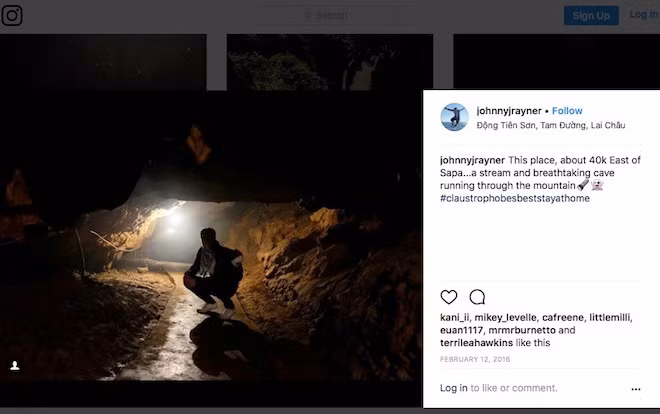 Động Tiên Sơn. (Ảnh chụp màn hình Instagram)