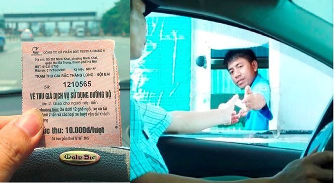 Mỗi lượt xe qua trạm đang phải trả từ 10.000 đến 80.000 đồng/lượt tùy mỗi loại xe.