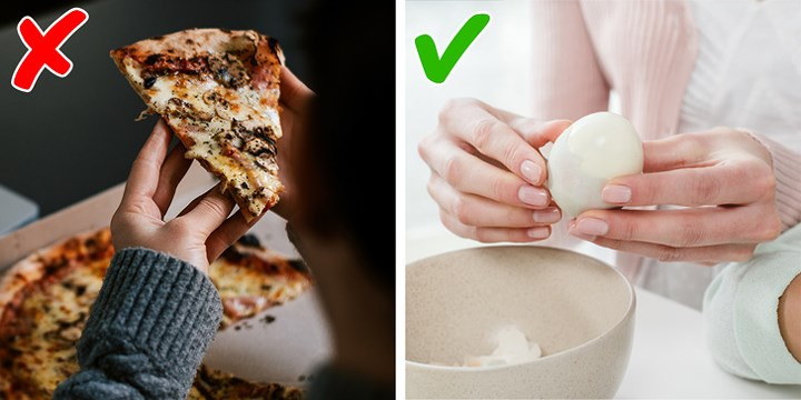 Trứng: Một quả trứng là một lựa chọn ăn vặt tốt. Một quả trứng chỉ có 75 calo nhưng nó có hàm lượng protein rất cao và sẽ làm bạn cảm thấy no hơn trong một thời gian dài.