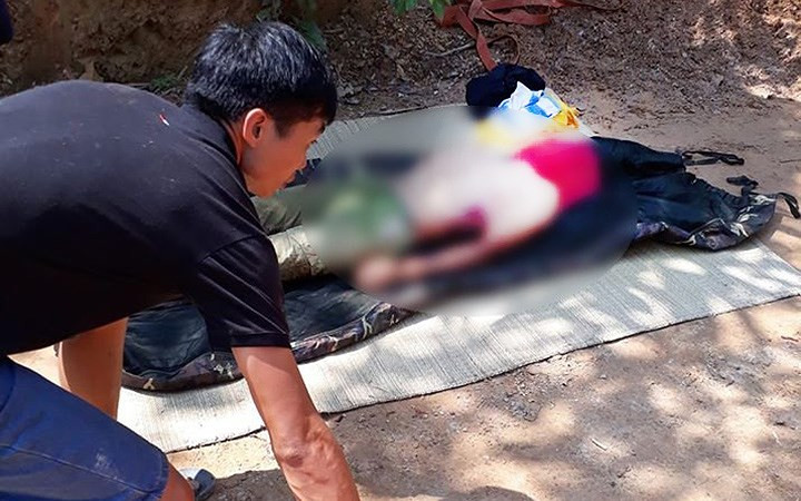 Hiện trường vụ tai nạn thương tâm.