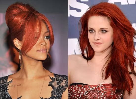 Nhờ có axit ở trong sữa chua mà màu đỏ của cà rốt sẽ lên màu rõ ràng hơn, tóc bạn sẽ mềm mượt hơn nhờ vào công dụng của mật ong. Còn chần chừ gì nữa mà không tự tay làm thuốc nhuộm tóc an toàn để có bộ tóc mới cho dịp Tết sắp tới. Ảnh: Vnstyles.