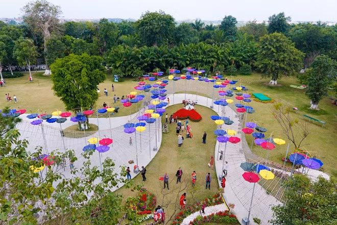 Một không gian sáng tạo đầy độc đáo. (Ảnh: PV/Vietnam+)