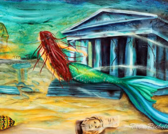 Sou Shen Ji - một cuốn sách cổ của Trung Quốc được viết dưới thời nhà Minh có đề cập đến một nàng tiên cá có tên jiaoren sống ở Biển Đông. Nước mắt của nàng tiên cá khi rơi xuống biến thành ngọc trai.