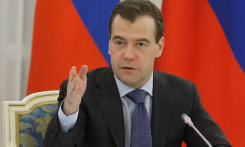 Thủ tướng Nga Dmitry Medvedev.