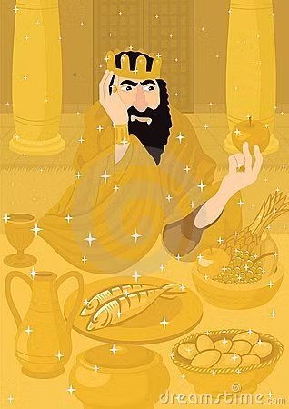 Theo đó, mọi đồ vật xung quanh nhà vua Midas đều là những món đồ xa xỉ.