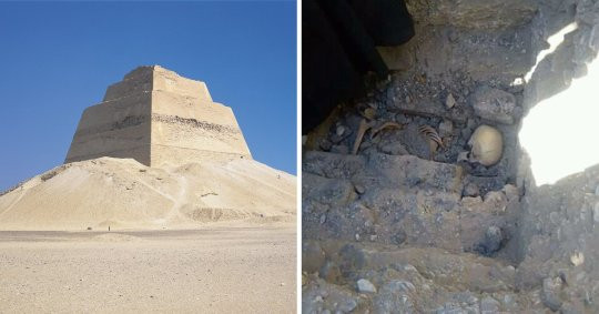 Kim tự tháp này được cho xây dựng từ thời pharaoh thứ 3 của Ai Cập là Huni và được pharaoh kế tiếp là Sneferu tiếp tục hoàn thành công trình này.