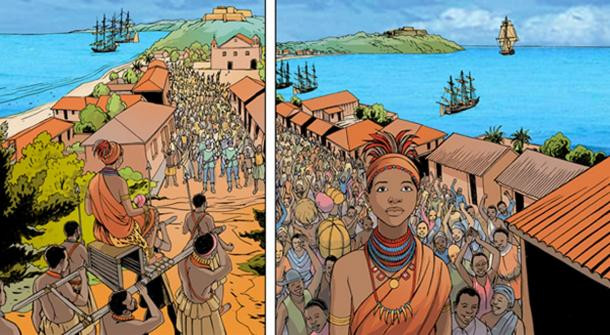 Khi ấy, mỹ nam còn sống sau trận chiến sinh tử sẽ có cơ hội "gần gũi" với nữ hoàng Nzinga.