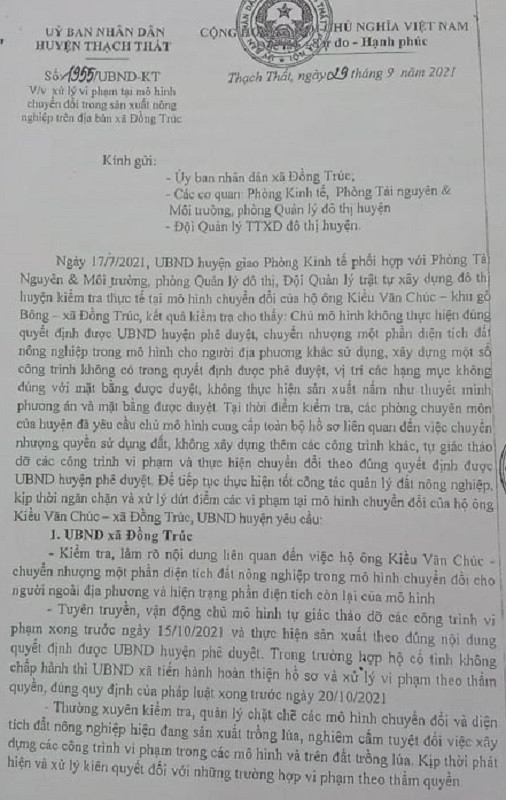 Du an nuoi trong thuy san bi bien tuong o Thach That: Loay hoay xu ly?-Hinh-2