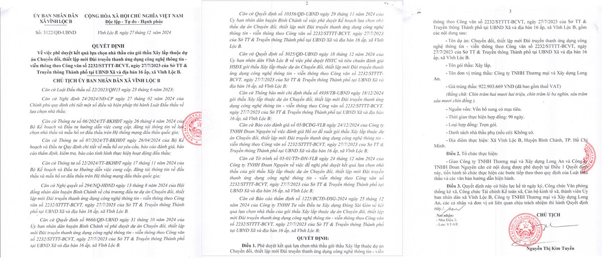 TP HCM: Trung goi xay lap tai Vinh Loc B, nang luc Cty Long An ra sao?