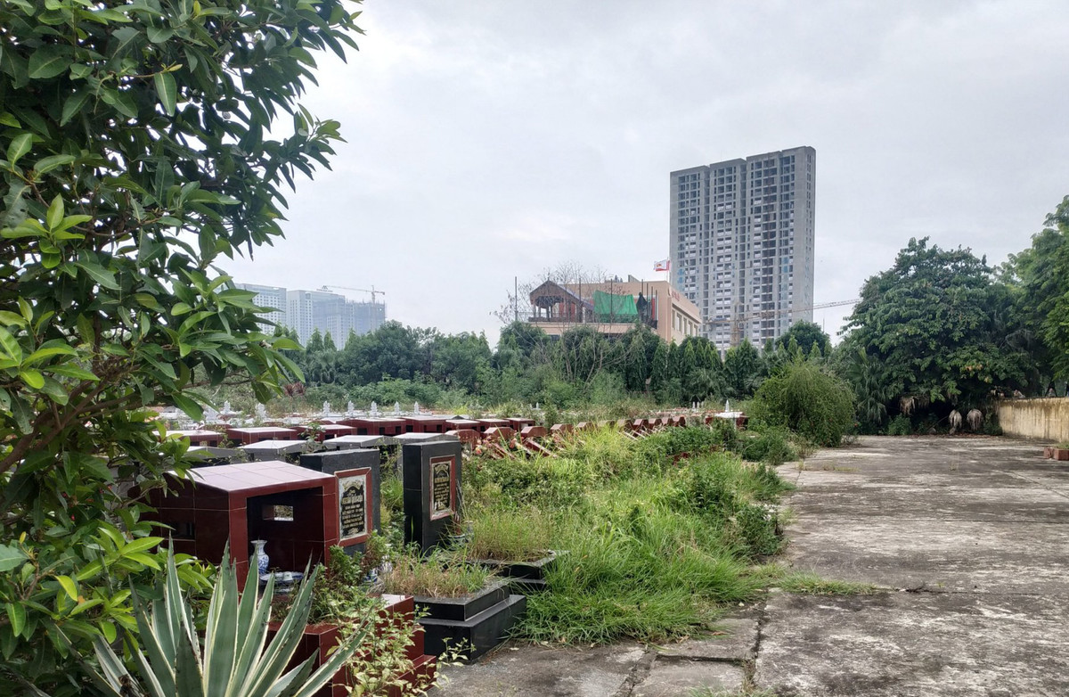 Cạnh dự án Bea Sky là nghĩa trang Tam Kim rộng khoảng 200 ha với hàng trăm ngôi mộ. Việc người dân mỗi lần thăm viếng mộ rồi vứt bỏ rác, đồ thờ cúng lung tung do dọc đường không có thùng rác cũng là 1 phần nguyên nhân khiến con đường đầy rác và nhếc nhác. (Nghĩa trang Tan Kim cạnh dự án Bea Sky cũng bị rác bủa vây)