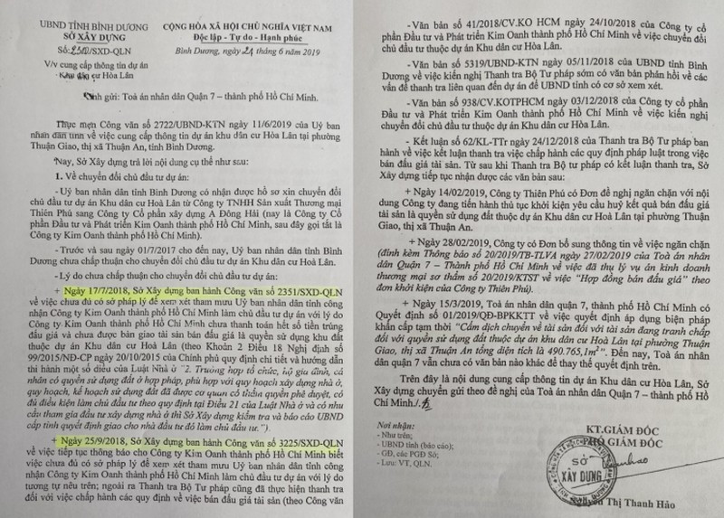 Đấu giá dự án nghìn tỷ ở Bình Dương: Thiên Phú kiện Kim Oanh vì vi phạm nghĩa vụ thanh toán? - Hình 2 Dau gia du an nghin ty o Binh Duong: Thien Phu kien Kim Oanh vi vi pham nghia vu thanh toan?-Hinh-2