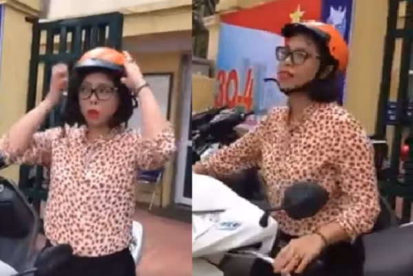 Hình ảnh bà Phùng Phương Thảo xuất hiện trong clip gây xôn xao mạng xã hội.