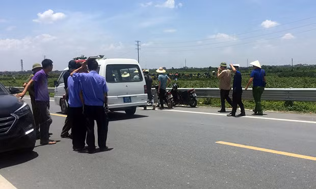 Hiện trường phát hiện thi thể của hai nạn nhân.