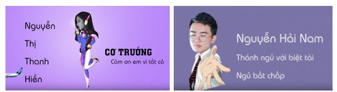 Hình ảnh chibi miêu tả tính cách của từng học trò được thực hiện bởi ý tưởng của cô Hồng.