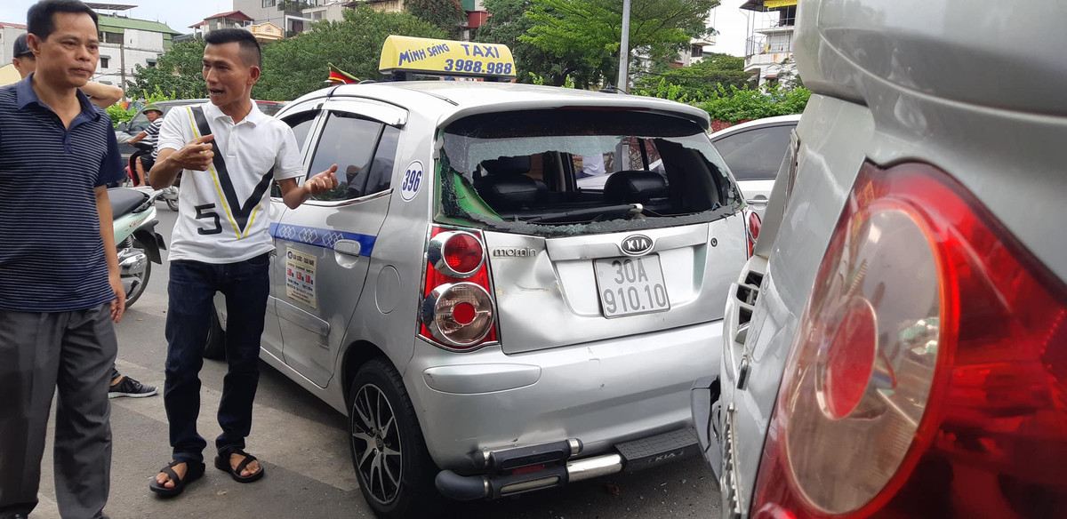 Hiện trường vụ tai nạn.