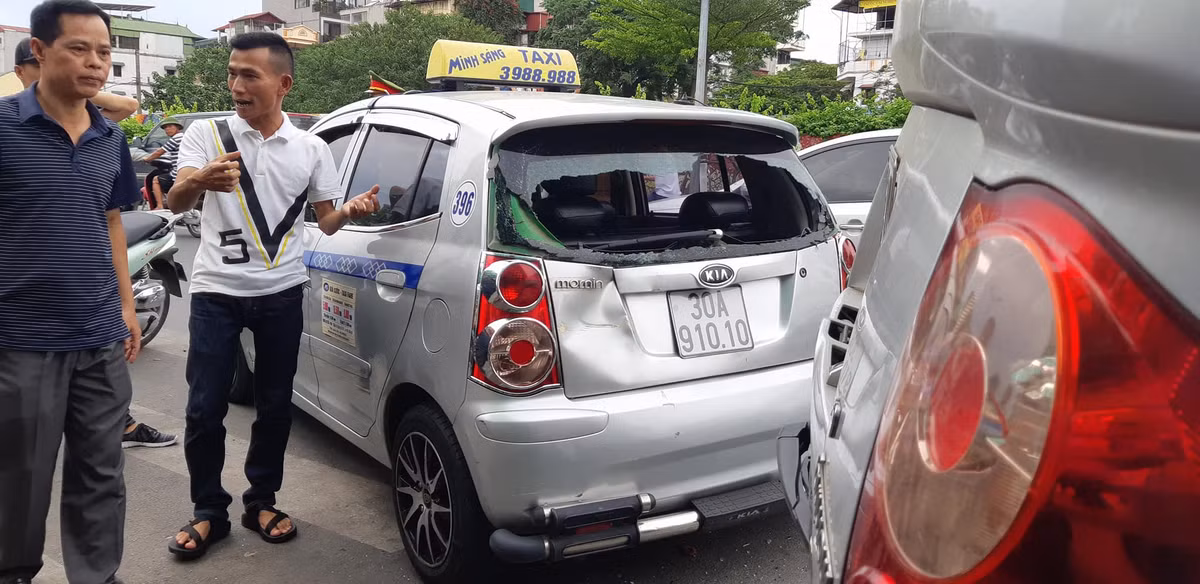 Hiện trường vụ tai nạn.