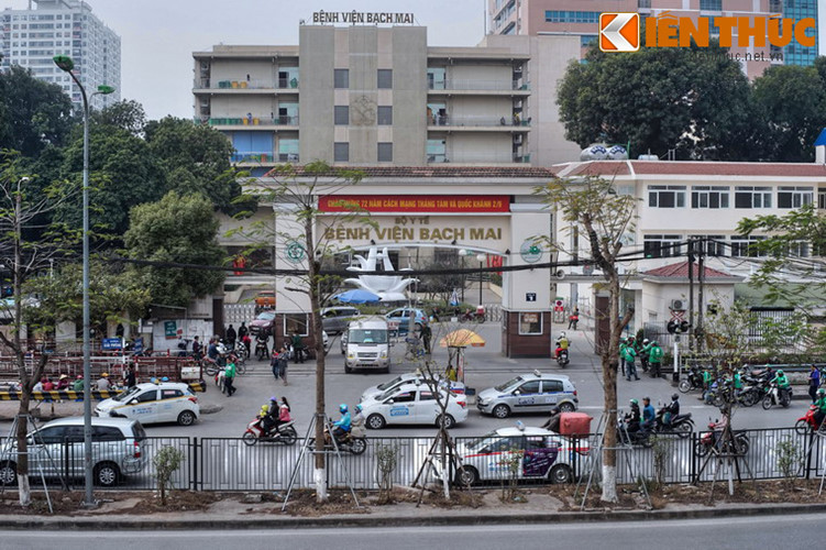 Bệnh viện Bạch Mai (Hà Nội), nơi xảy ra vụ việc.