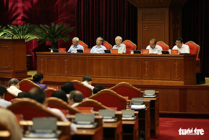 Hội nghị toàn quốc về công tác phòng, chống tham nhũng khai mạc sáng nay 25-6 tại Hà Nội. Ảnh: Nam Trần.