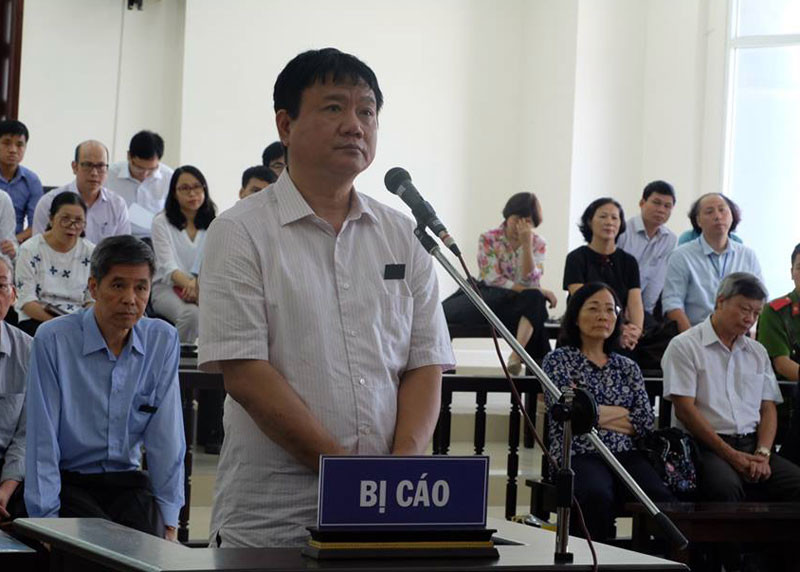 Bị cáo Đinh La Thăng. Ảnh Vietnamnet.