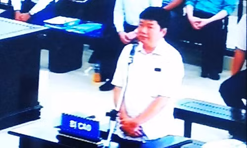 Bị cáo Đinh La Thăng tại phiên xử phúc thẩm.