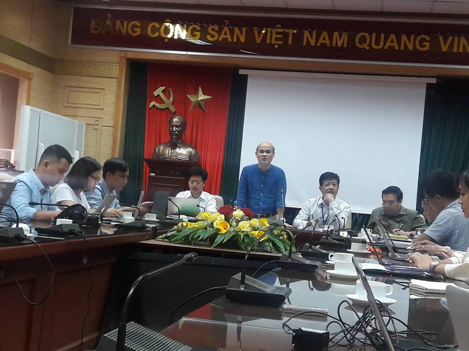 Toàn cảnh buổi họp báo.