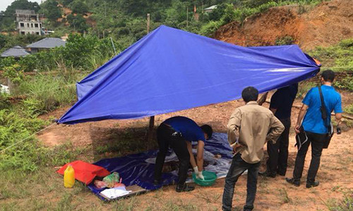 Hiện trường vụ việc.