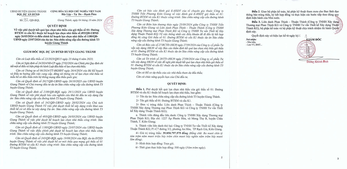 Kiên Giang: Cty Thuận Thành KG trúng 2 gói thầu lớn tại Vĩnh Thuận - Hình 3 Kien Giang: Cty Thuan Thanh KG trung 2 goi thau lon tai Vinh Thuan-Hinh-3