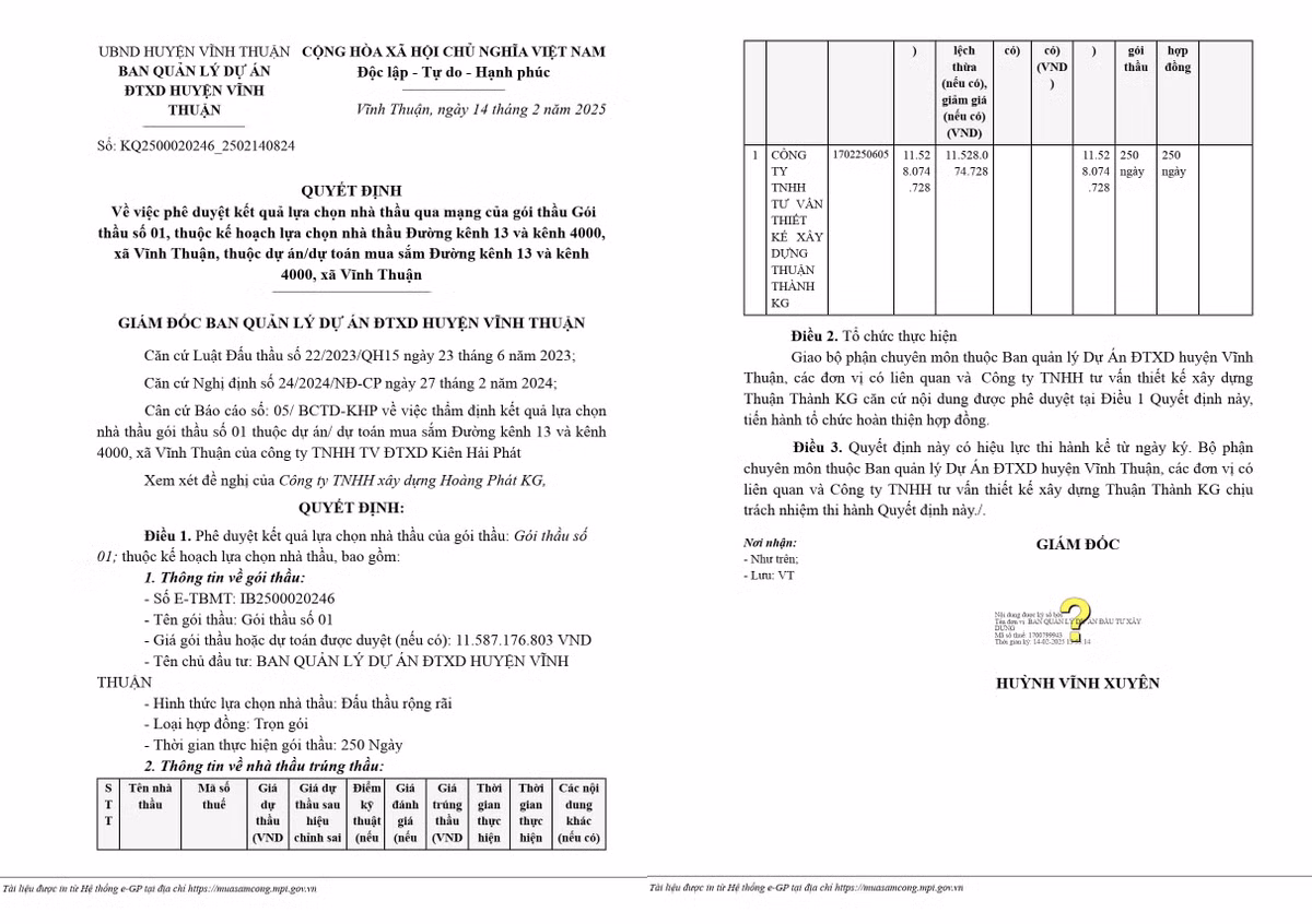 Kien Giang: Cty Thuan Thanh KG trung 2 goi thau lon tai Vinh Thuan-Hinh-2