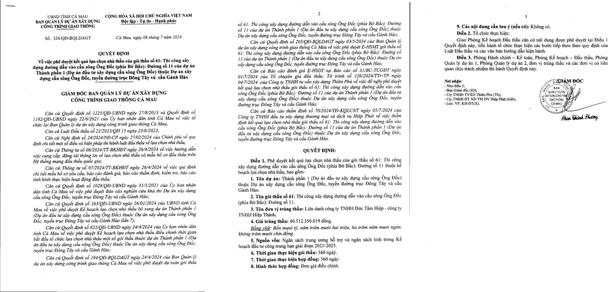 Cà Mau: Nhà thầu nào thi công đường Phan Ngọc Hiển, Đinh Tiên Hoàng? - Hình 3 Ca Mau: Nha thau nao thi cong duong Phan Ngoc Hien, Dinh Tien Hoang?-Hinh-3