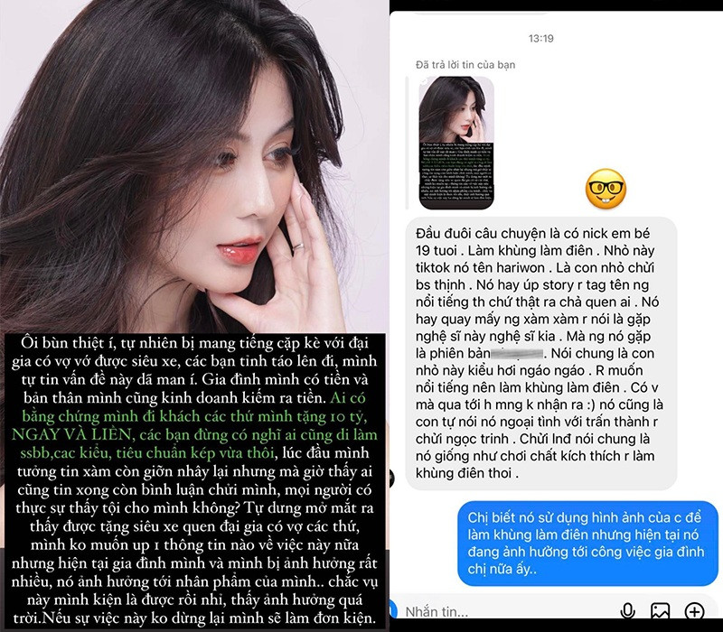 Võ Ngọc Trân từng chia sẻ, sẽ tặng 10 tỷ đồng cho ai tung được bằng chứng cô đi khách hay cặp kè đại gia.