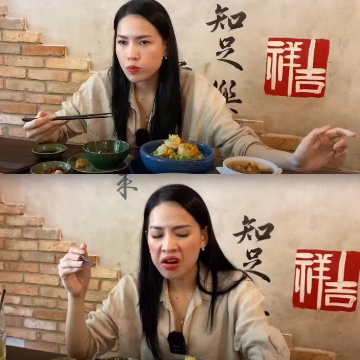 "Trong video này, em xin gửi lời xin lỗi chân thành tới những quán ăn mà em đã đánh giá không tốt. Khi review về mỹ phẩm thì cần rất nhiều thời gian để trải nghiệm sản phẩm nhưng team em có sản xuất thêm các video về địa điểm ăn uống, tuy nhiên lại gây ra rất nhiều tranh cãi. Và ngay lúc này em nhận ra việc review quán ăn là không đúng nên em cũng xin thông báo sẽ dừng hẳn việc review các quán ăn. Riêng về mảng mỹ phẩm, em xin mọi người hãy cho em giữ được sự chân thật khi review", nữ Youtuber nói.