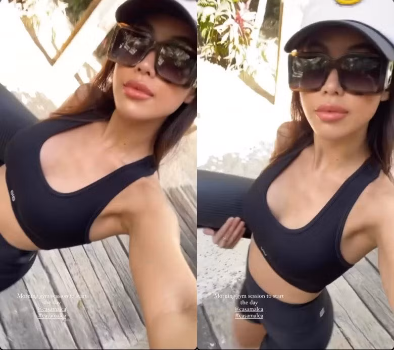 Nhìn Tiên Nguyễn, ai nấy đều cảm nhận rõ thần thái quyến rũ, sang chảnh của một tiểu thư nhà giàu.