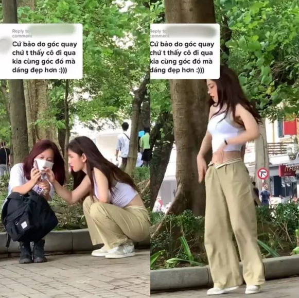 Trước đó, Lê Bống từng nhiều lần bị "dìm hàng" kèm theo những lời "xỉa xói" về đôi chân "cột đình" của mình.