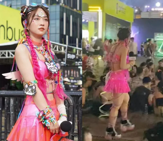 Lê Bống khi bị chụp lén vẫn giữ được nhan sắc xinh đẹp, body cuốn hút. Điểm trừ duy nhất là phần bụng dưới "phì nhiêu" không được phẳng so với ảnh đã qua chỉnh sửa.