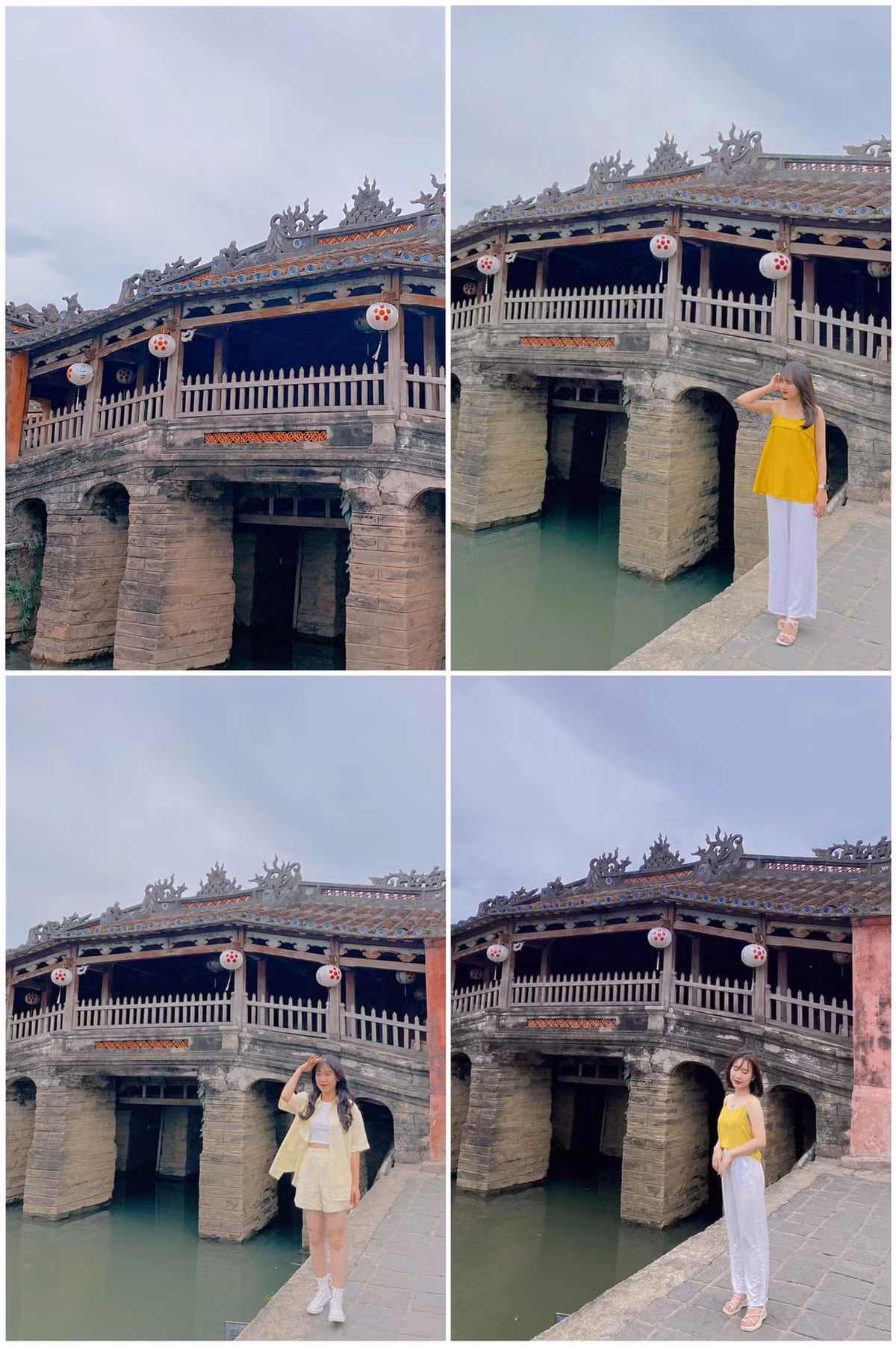 Cây cầu được thiết theo kiểu mái vòm độc đáo, nét cổ kính của chùa Cầu thu hút nhiều bạn trẻ đến chụp ảnh, check-in mỗi khi đến phố cổ Hội An.