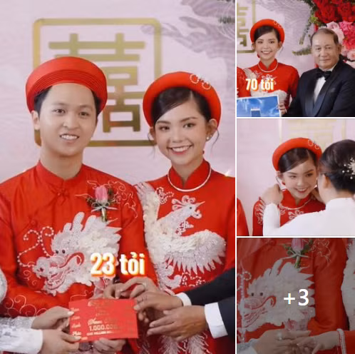 Những hình ảnh trong đám cưới hồi môn "khủng" của cặp đôi ở An Giang đang nhận được nhiều sự chú ý trên mạng xã hội.